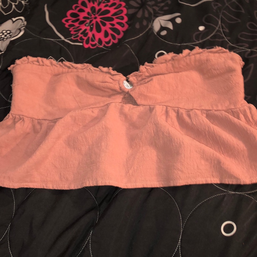 soft pink tube top
